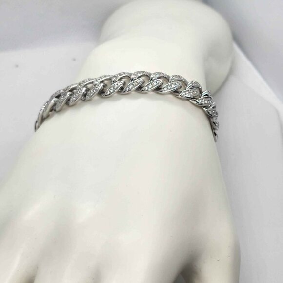 Brand NewSterling Silver 925 Cuban Link Style Bracelet